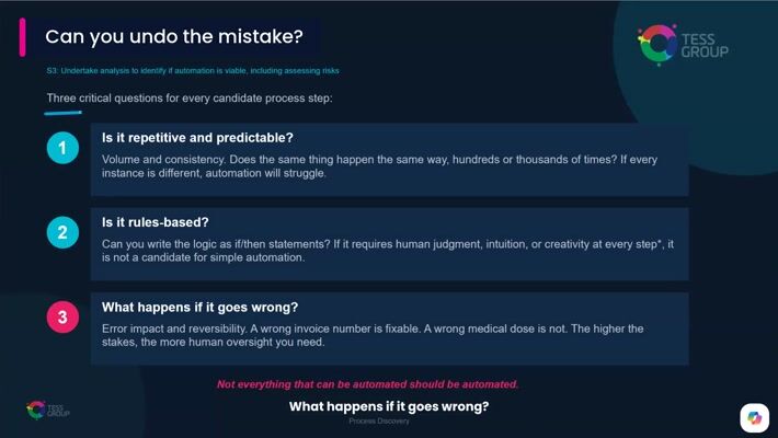 Can you undo the mistake? — short clip from a TESS AI workshop